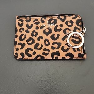 Kate Spade Darcy Leopard Lzip Wallet